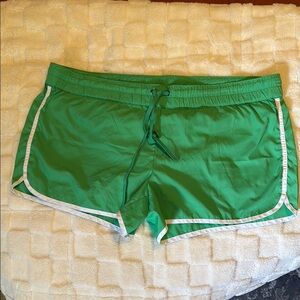 Old Navy Green Athletic Shorts with Elastic Waistband